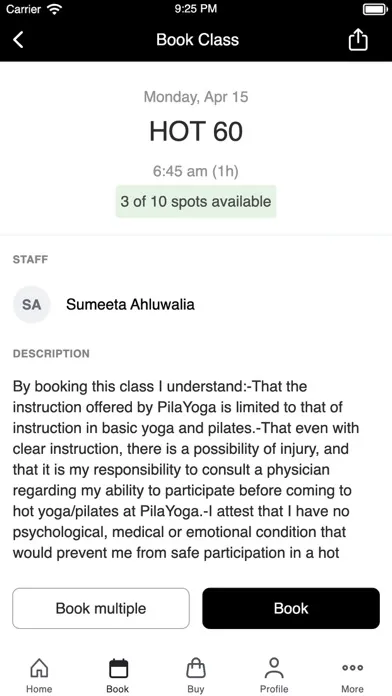 Pila Yoga Ekran Görüntüleri