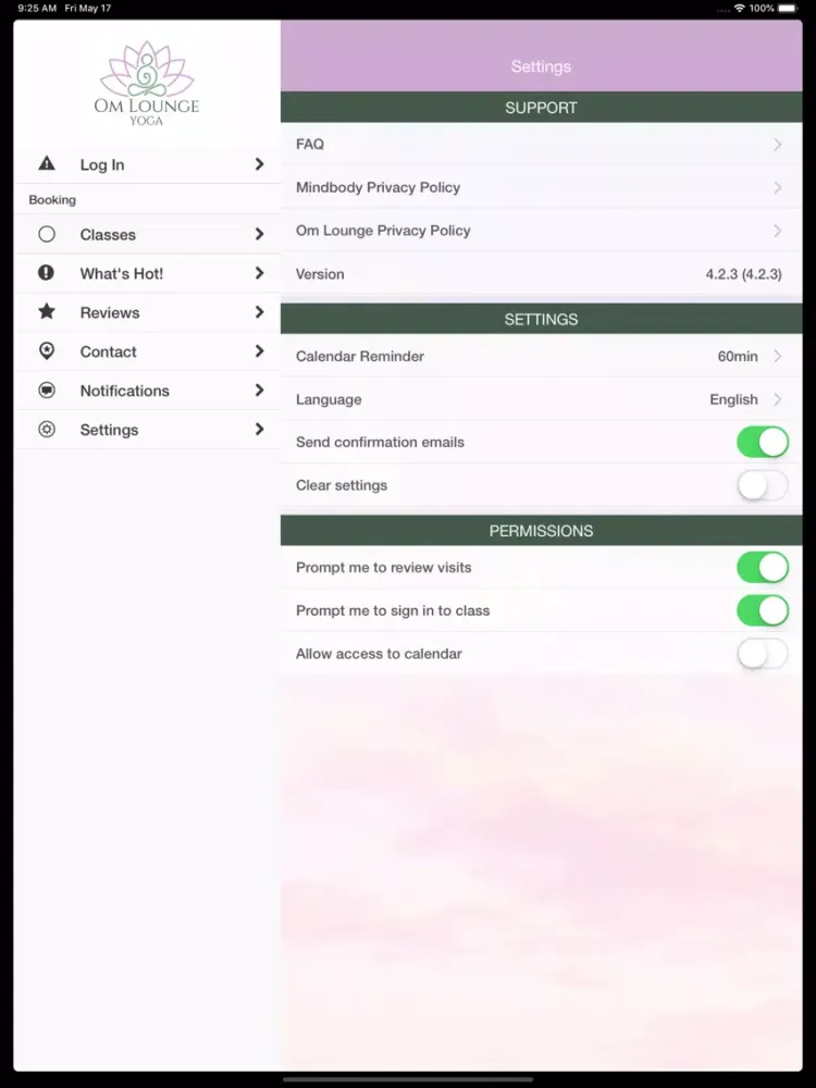 Om Lounge Yoga iPad  Ekran Görüntüleri