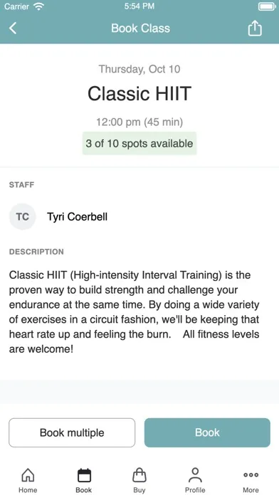 TCC Athletic Club 스크린샷