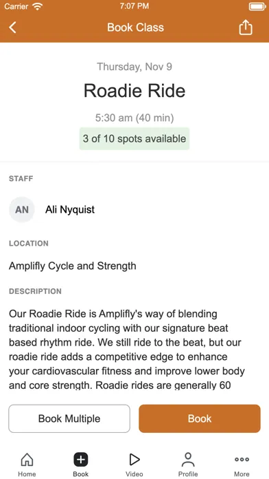 Ảnh chụp màn hình của Amplifly Cycle and Strength