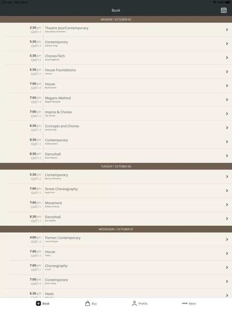 Ảnh chụp màn hình của The Hub Studios London iPad 