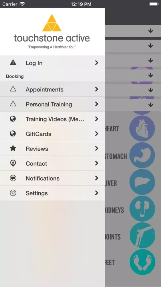 Tangkapan layar Touchstone Active