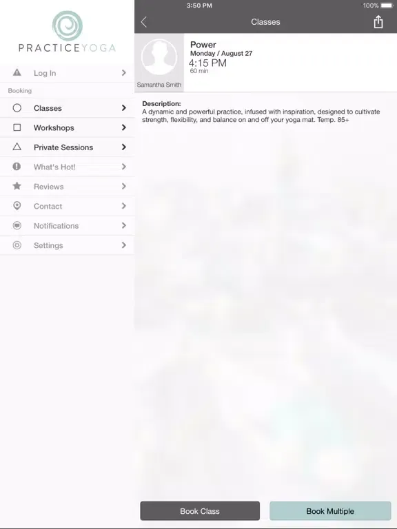 Practice Yoga Naples iPad  Ekran Görüntüleri