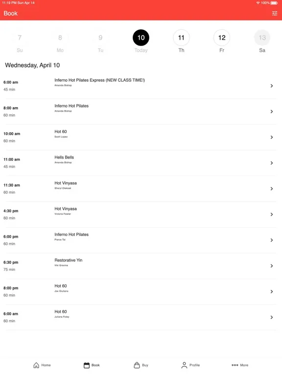 Hot Yoga Carle Place iPad  سکرین شاٹس
