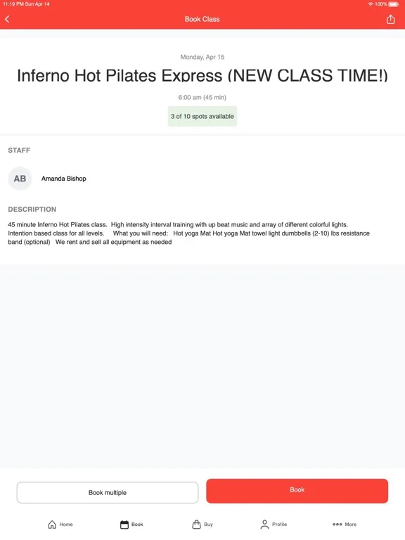 Hot Yoga Carle Place iPad  سکرین شاٹس