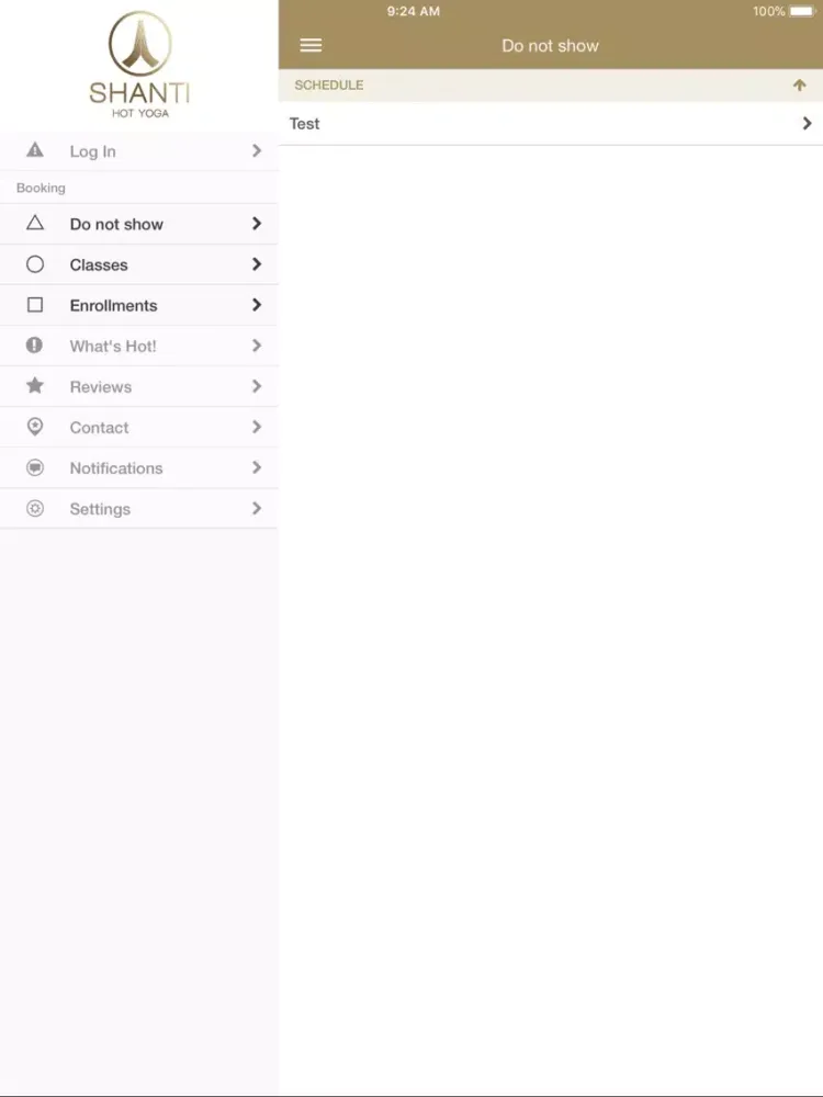 Shanti Hot Yoga iPad  Screenshots