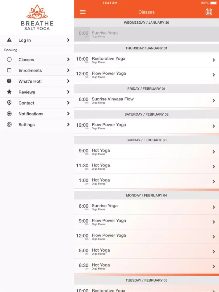 Breathe Salt Yoga iPad  Screenshots
