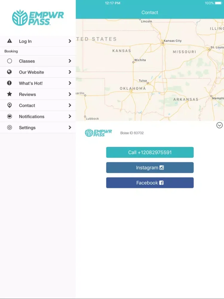 Ảnh chụp màn hình của EMPWR Pass iPad 