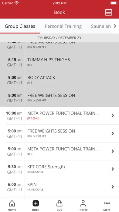 KFT fitness Screenshots