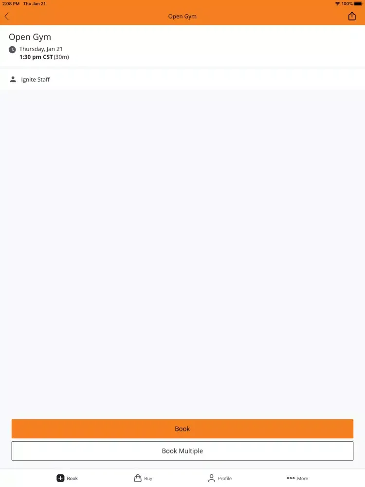 Zrzuty ekranu Ignite Fitness Group iPad 