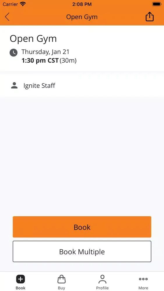 Zrzuty ekranu Ignite Fitness Group