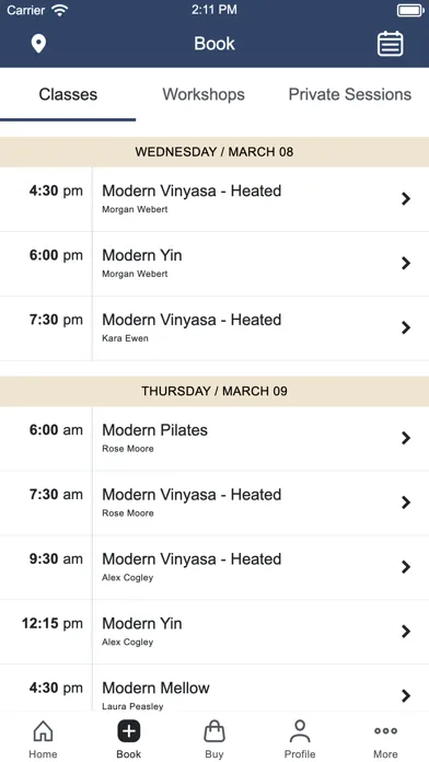 Modern Movement Yoga & Pilates应用截图