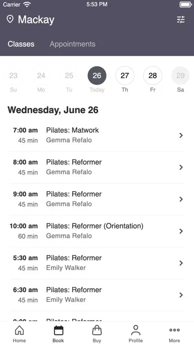 Capturas de pantalla de Contro Pilates and Yoga