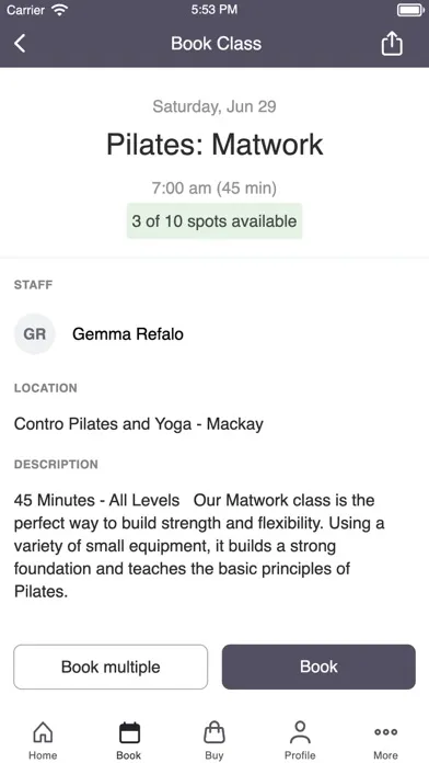 Capturas de pantalla de Contro Pilates and Yoga