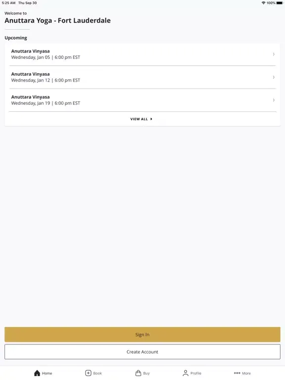 Anuttara Yoga Fort Lauderdale iPad  스크린샷
