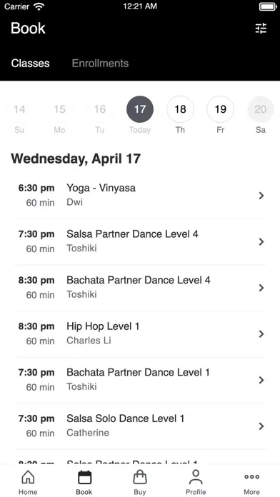 Caliente Dance Studio Screenshots