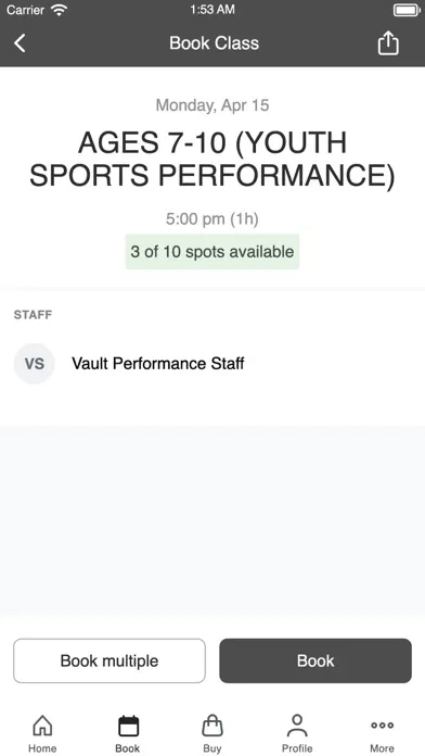 The Vault Performance 스크린샷