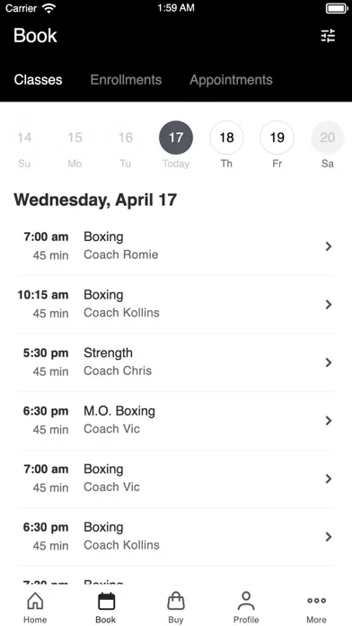 Ảnh chụp màn hình của Members Only Boxing & Fitness