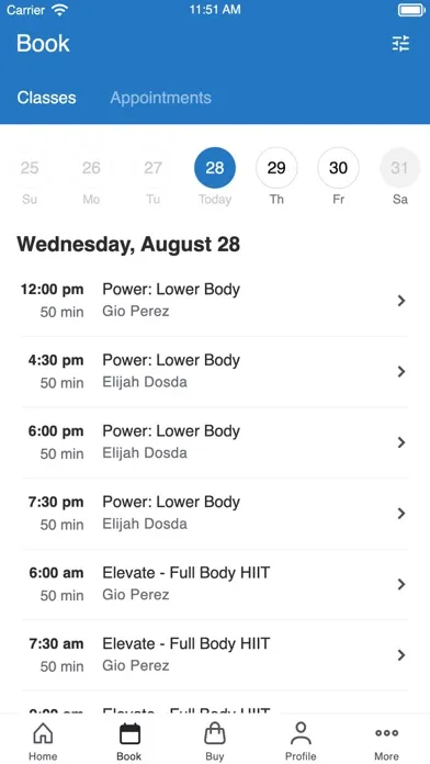 AIRLAB Fitness Screenshots
