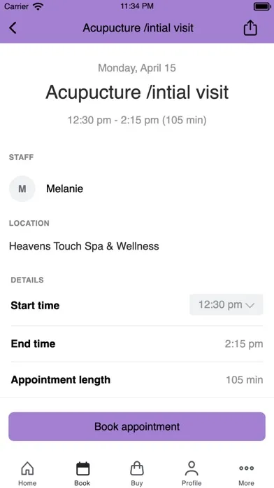 Ảnh chụp màn hình của Heavens Touch Spa & Wellness