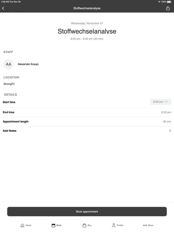 StrongFit iPad 应用截图