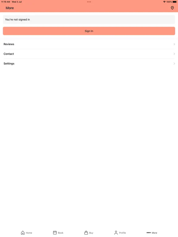 Скриншоты Beem Light Sauna Member App iPad 