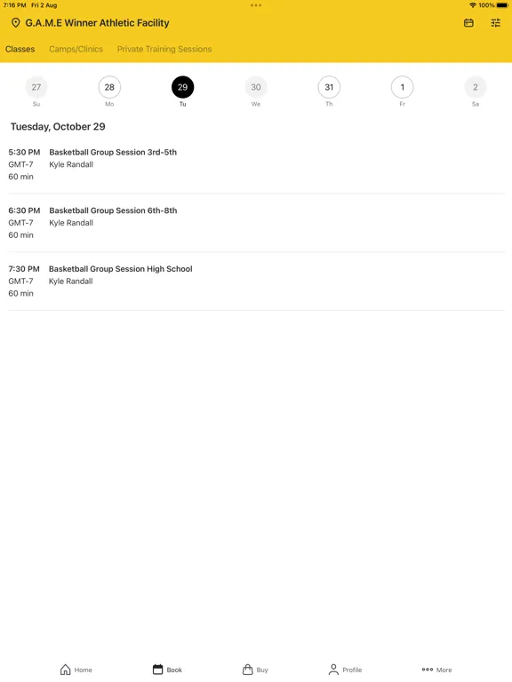 Screenshot di GAME Winner Athletic Facility iPad 