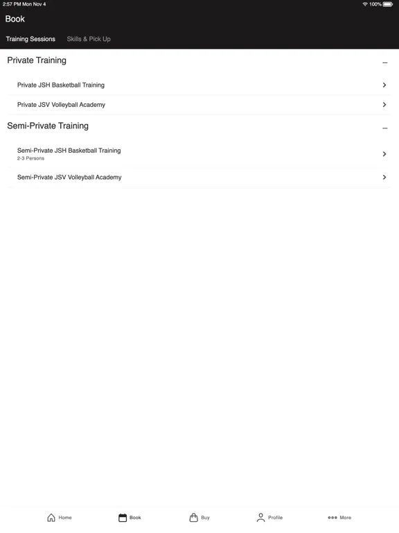 J Smith Sports iPad  스크린샷