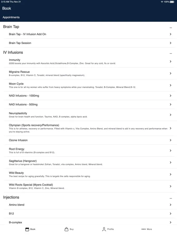 Screenshot di Wild Roots IV and Wellness iPad 