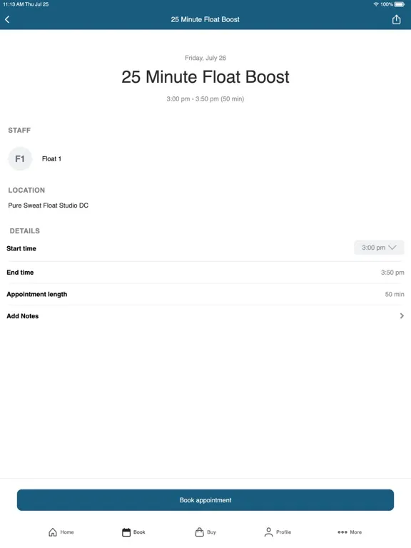 تصاویر Pure Sweat + Float Studio iPad 