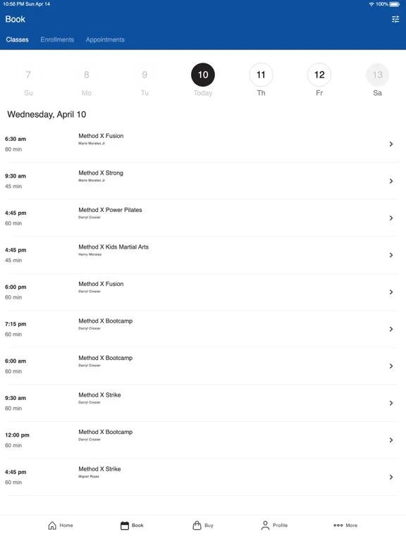 Method X Fitness iPad  스크린샷