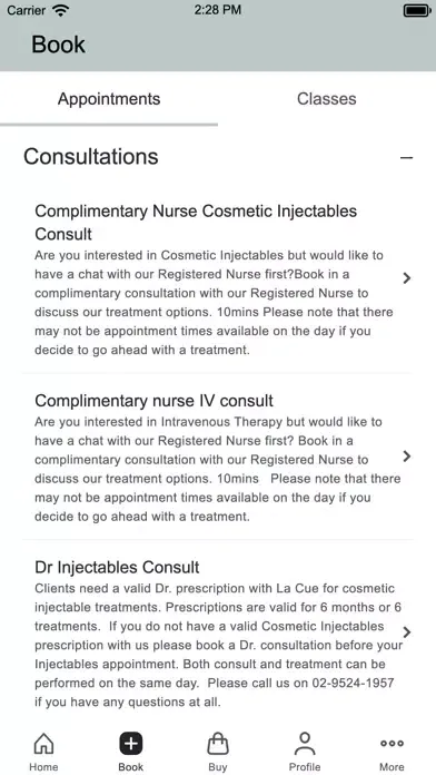 Ảnh chụp màn hình của La Cure Caringbah