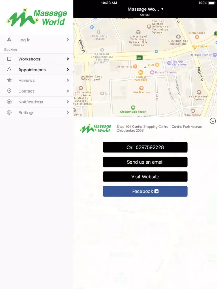 Screenshot di Massage World iPad 