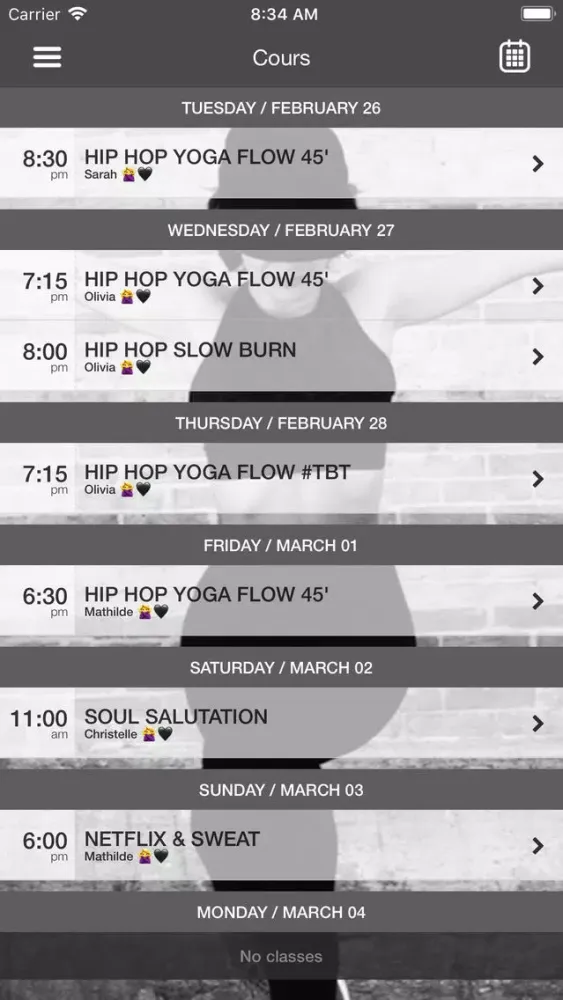 Tangkapan skrin XO URBAN YOGA