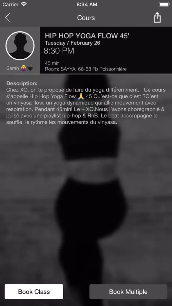 Tangkapan skrin XO URBAN YOGA