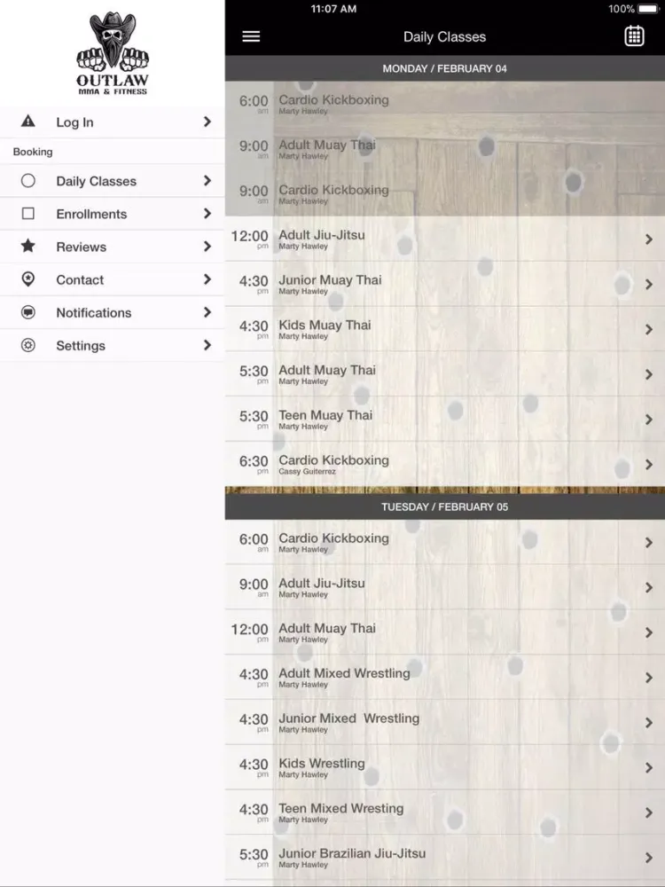 Zrzuty ekranu Outlaw MMA & Fitness iPad 