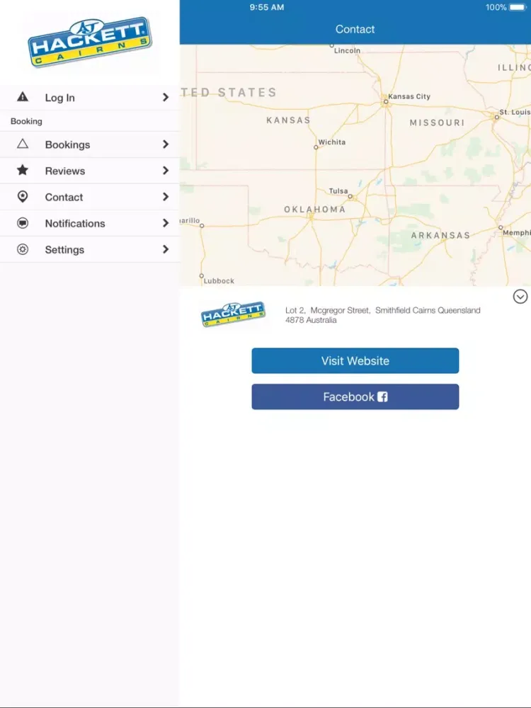 Screenshot di AJ Hackett Cairns iPad 