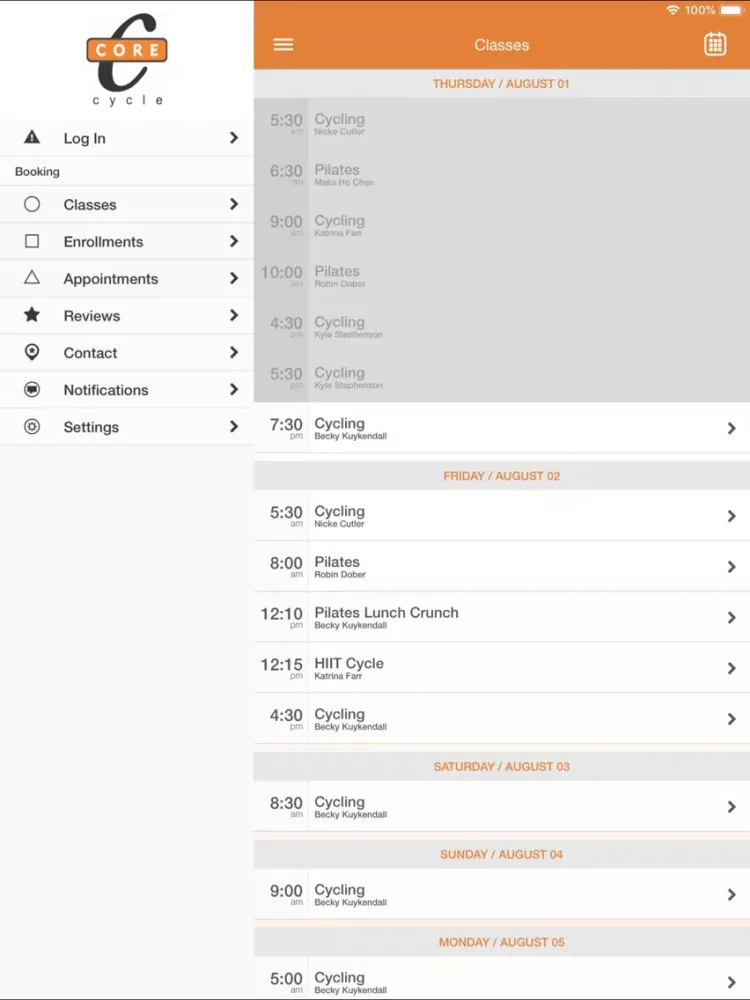 Core Cycle Twin Falls iPad  Screenshots