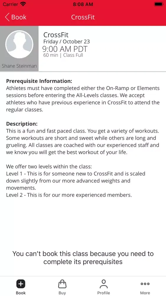 Capturas de tela do CrossFit South Bay