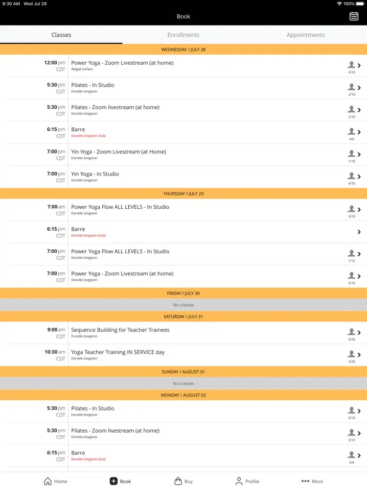 Captures d'écran de Sunkissed Yoga +Pilates iPad 