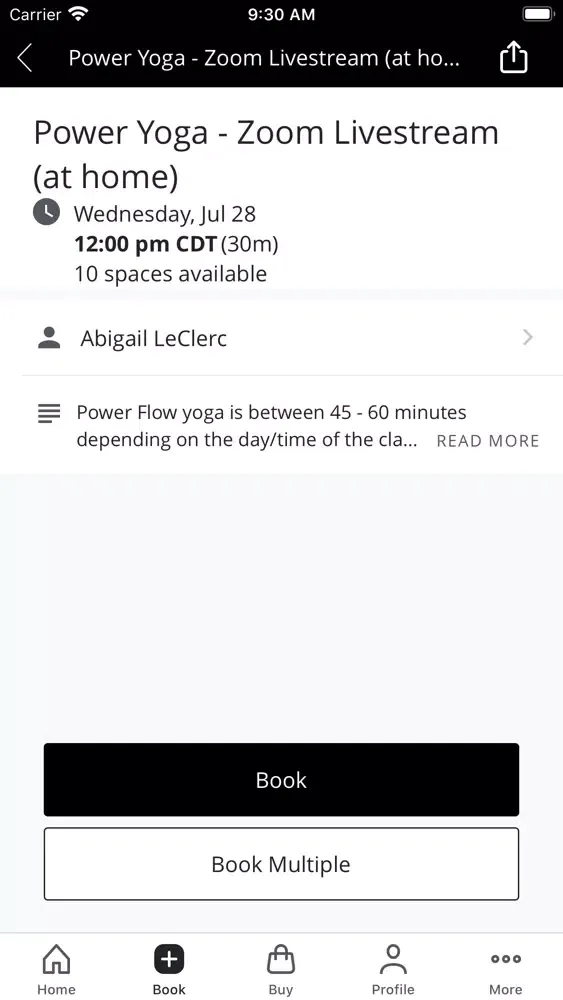 Captures d'écran de Sunkissed Yoga +Pilates
