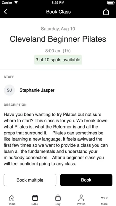 Screenshot di Callie's Pilates