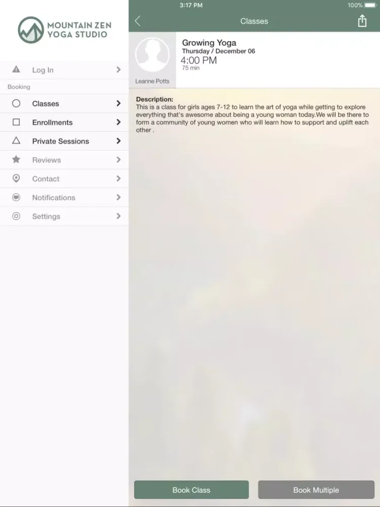 تصاویر Mountain Zen Yoga Studio iPad 