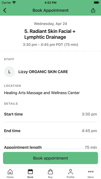 Tangkapan skrin Healing Arts Massage&Wellness