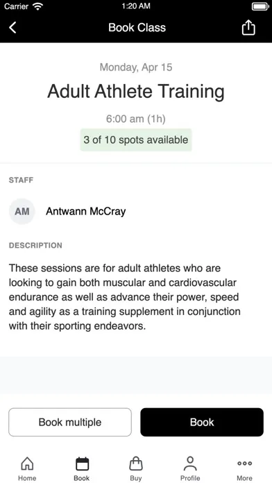 Zrzuty ekranu 11.11 Elite Athlete Training
