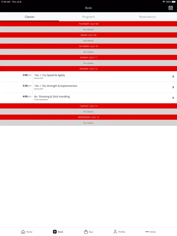 Screenshot di Apex Training Facility iPad 