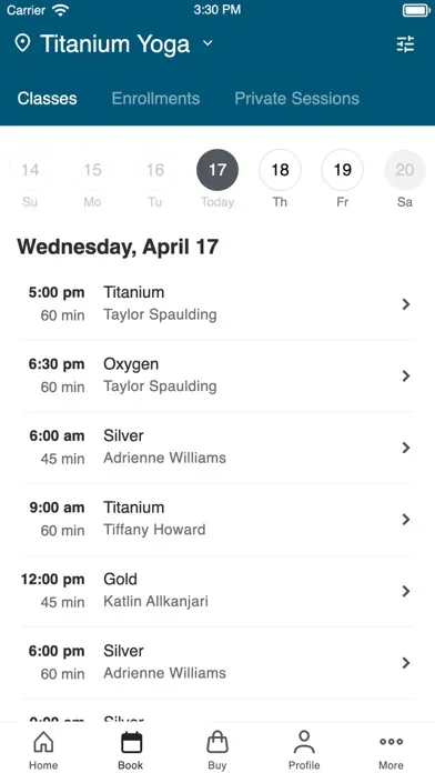 ภาพหน้าจอของ Titanium Yoga