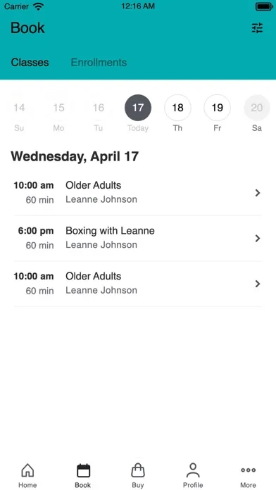 Wigram Culture Fitness Screenshots