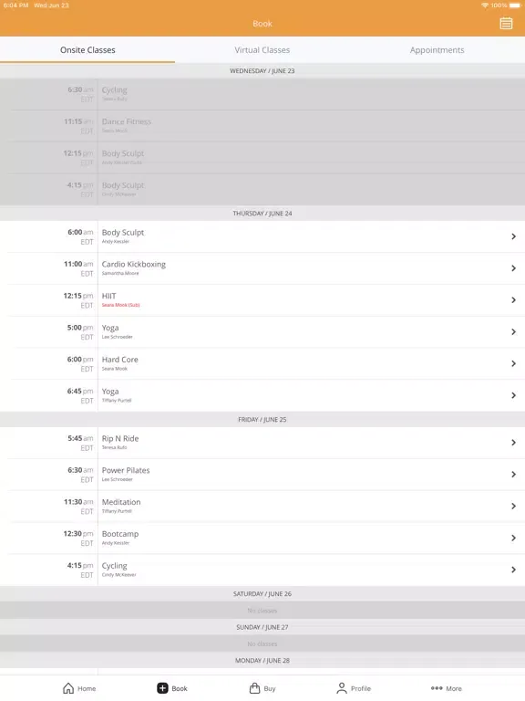 Timken Fitness Center iPad  Ekran Görüntüleri
