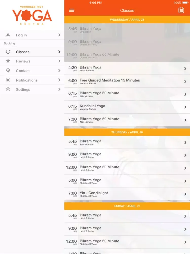 صور Voorhees Hot Yoga Center iPad 